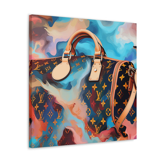 Canvas Gallery Wrap - LV Designer Inspired Wall Art - Abstract