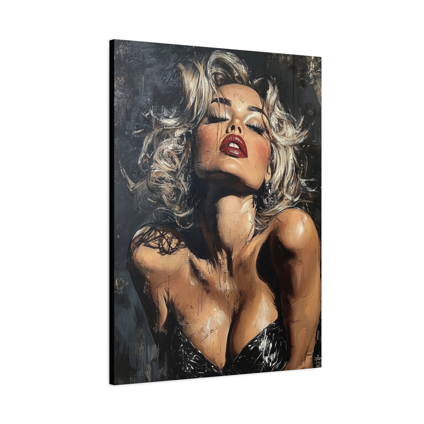 Gallery Wrapped Canvas, Guilt and Grit Adult Art Canvas, Erotic Pinup Art Canvas – Eloise