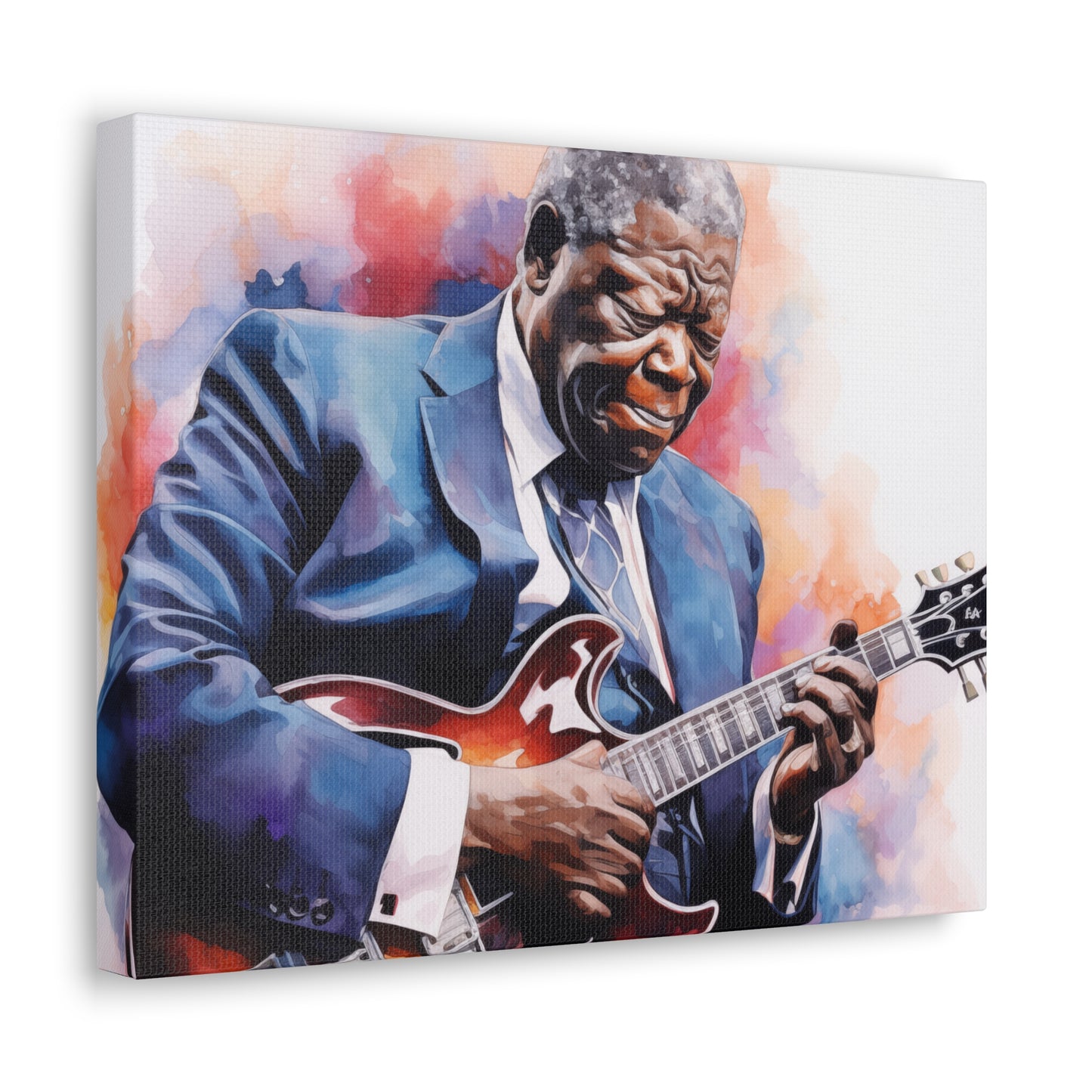 Gallery Wrapped Canvas, Celebrity Inspired, Pop Art Canvas – The King Also