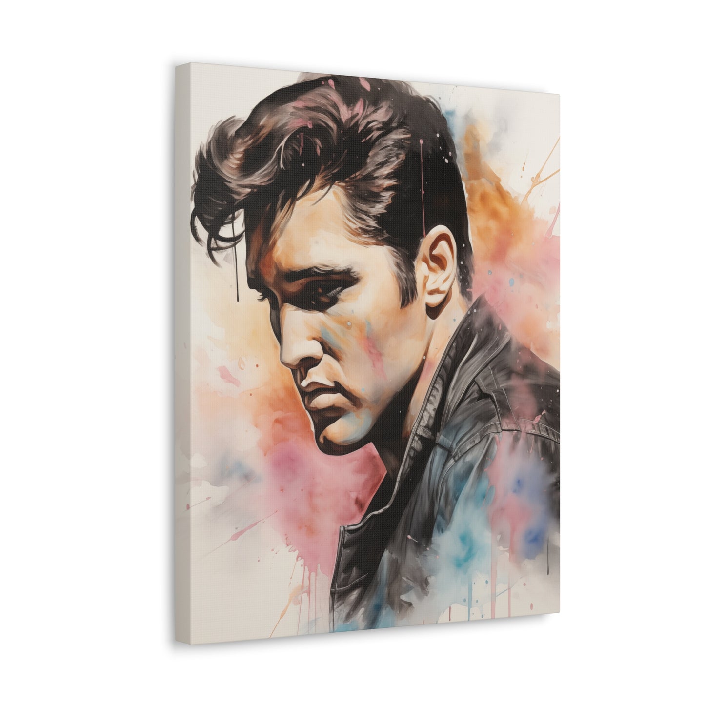 Gallery Wrapped Canvas, Celebrity Inspired, Pop Art Canvas – Elvis