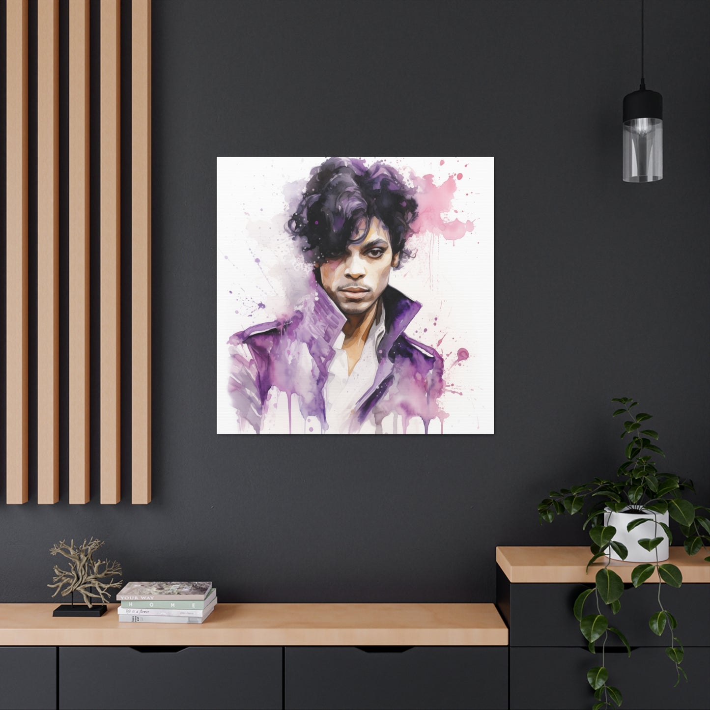 Gallery Wrapped Canvas, Celebrity Inspired, Pop Art Canvas – Prince Rogers