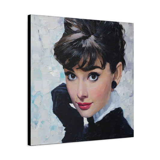 Gallery Wrapped Canvas, The Diva Project Art Canvas, Pinup Art Canvas – Audrey Hepburn - SEVEN