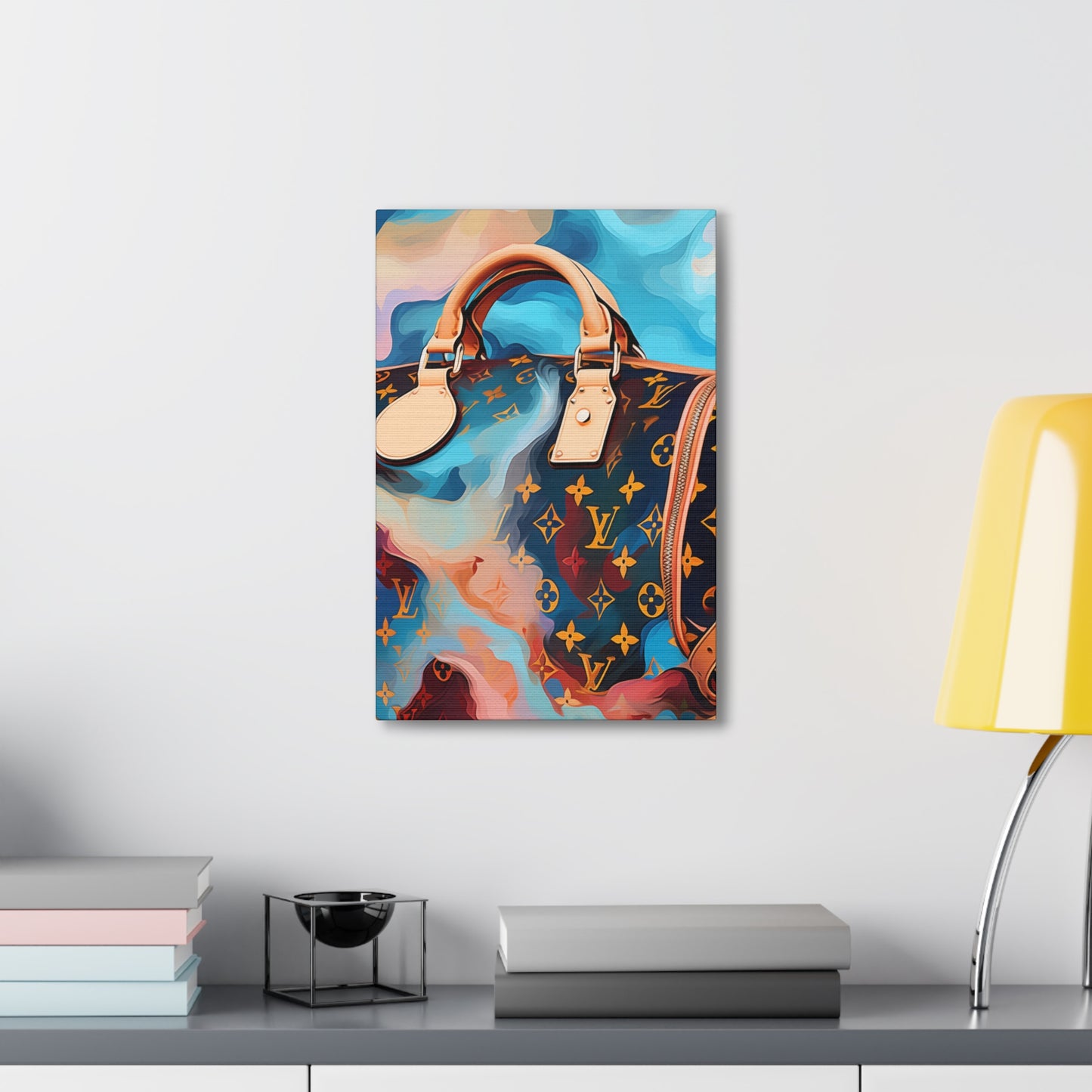 Canvas Gallery Wrap - LV Designer Inspired Wall Art - Abstract