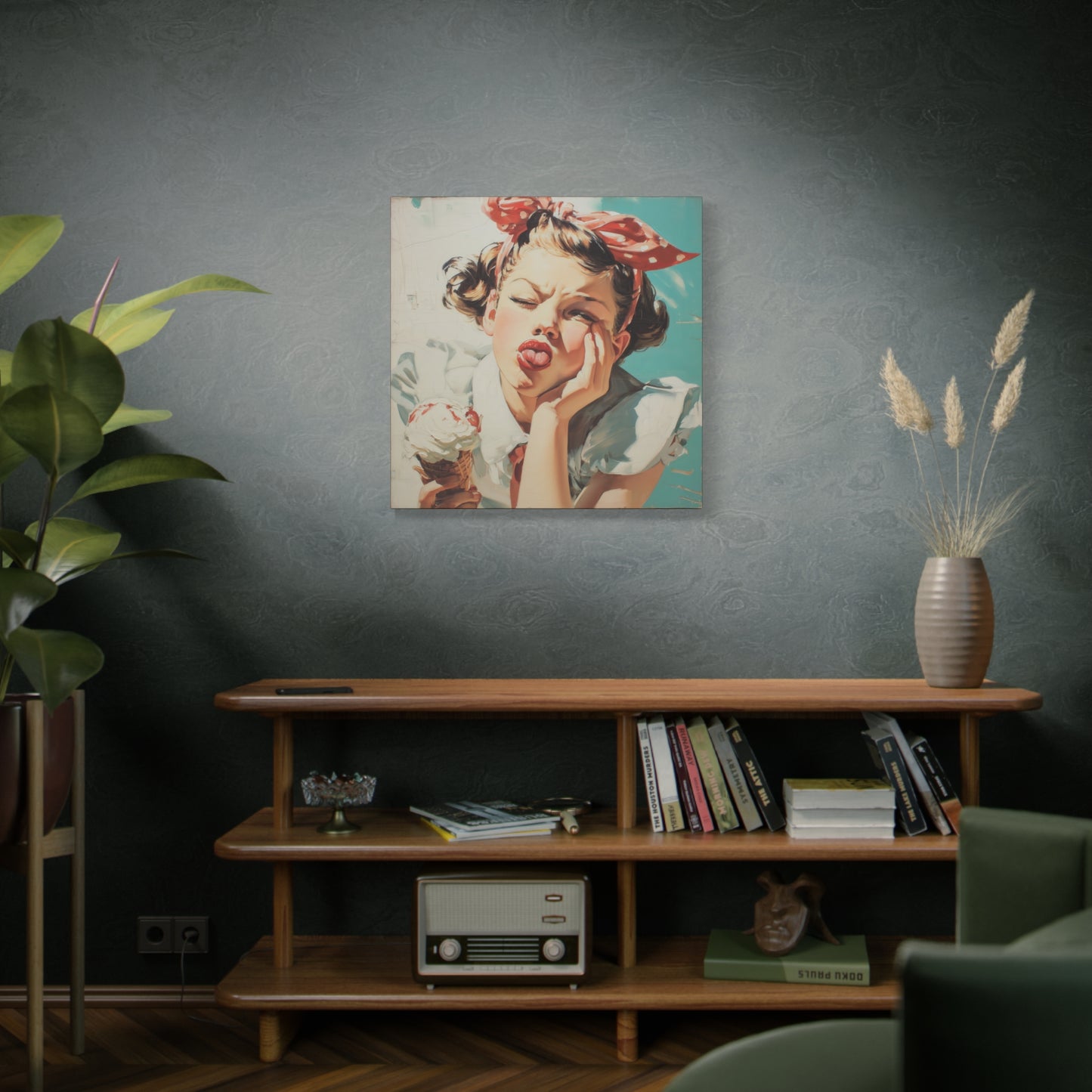 Gallery Wrapped Canvas, Sweet Summer Nostalgia, Sugar and Spice Art Canvas, Ice Cream Dreams Art – Angie