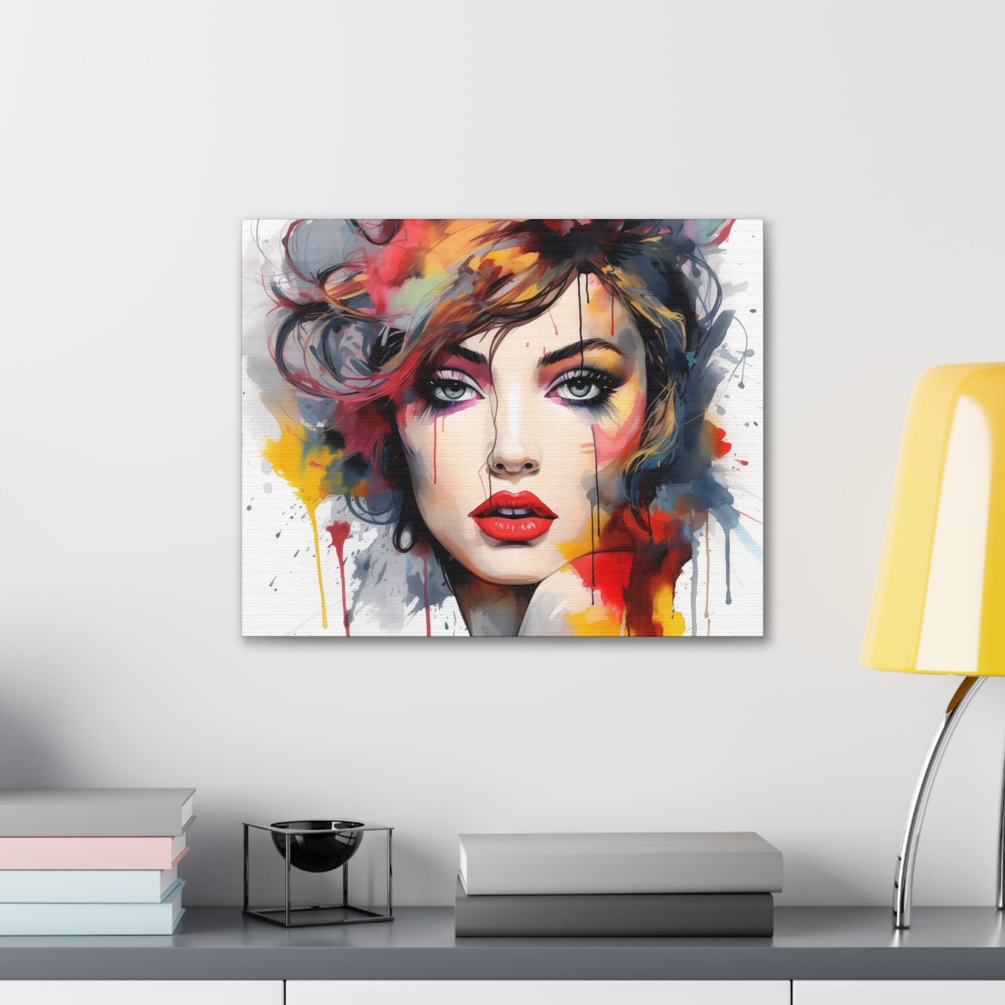 Canvas Wall Art, Gallery Wrapped Pop Art, Femme Doll Wall Art – Alessia