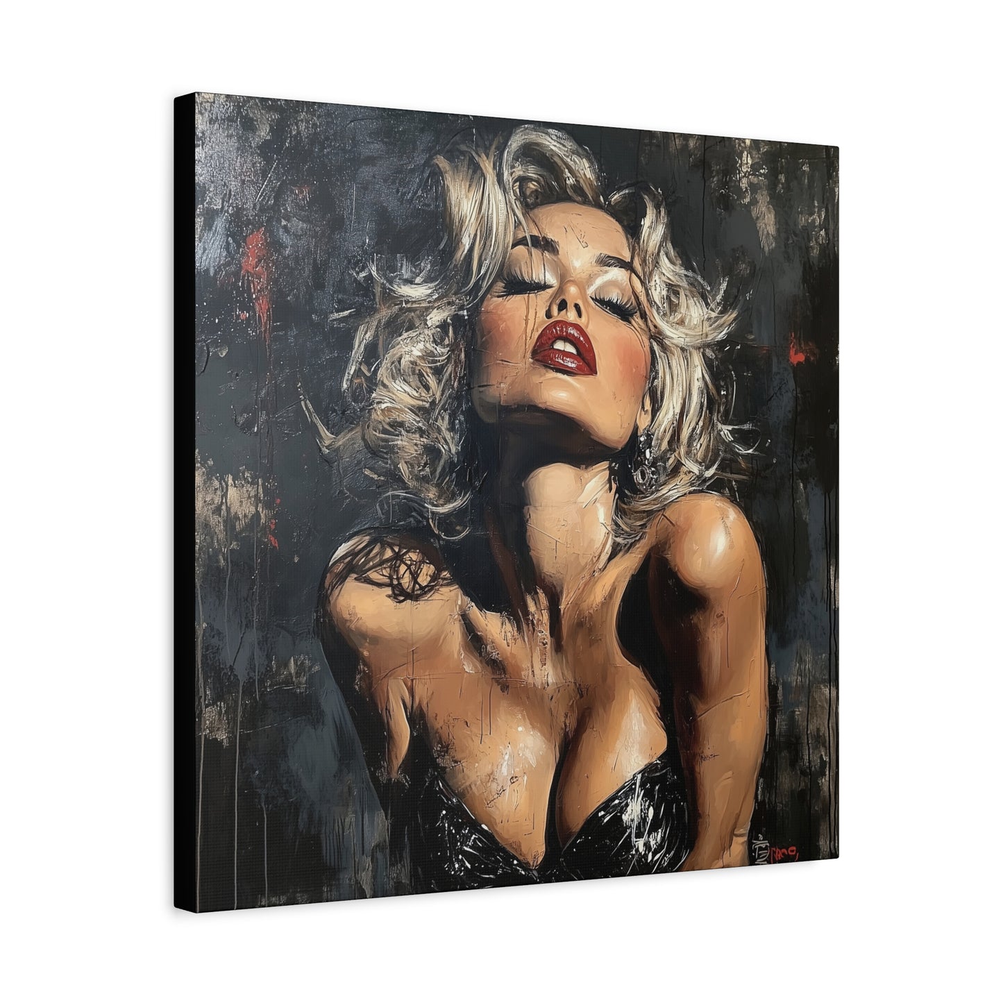 Gallery Wrapped Canvas, Guilt and Grit Adult Art Canvas, Erotic Pinup Art Canvas – Eloise