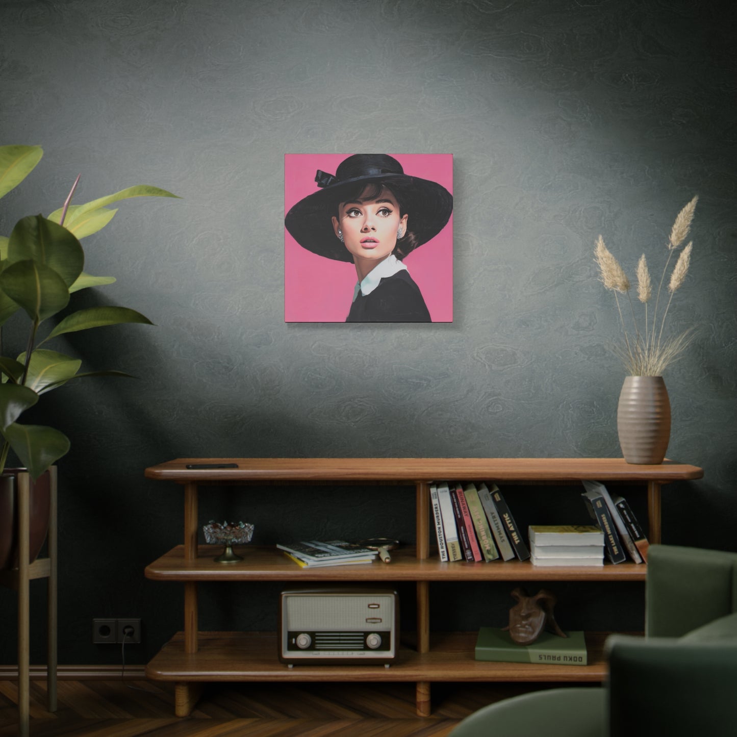 Gallery Wrapped Canvas, The Diva Project Art Canvas, Pinup Art Canvas – Audrey Hepburn - EIGHT