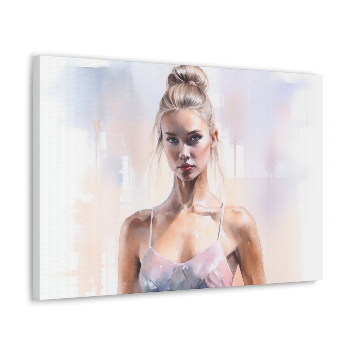 Gallery Wrapped Canvas, Ballerina Beauty, Ballet Art Canvas – Samantha