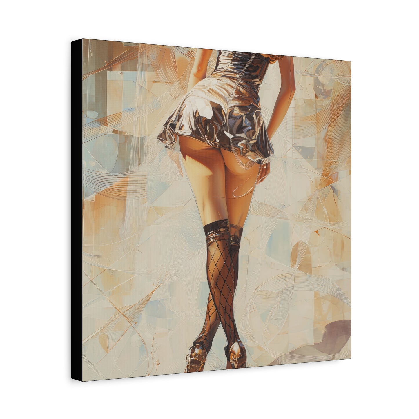 Gallery Wrapped Canvas, Tongue and Cheek Art Canvas, Naughty Girl Art Canvas –  Gilda