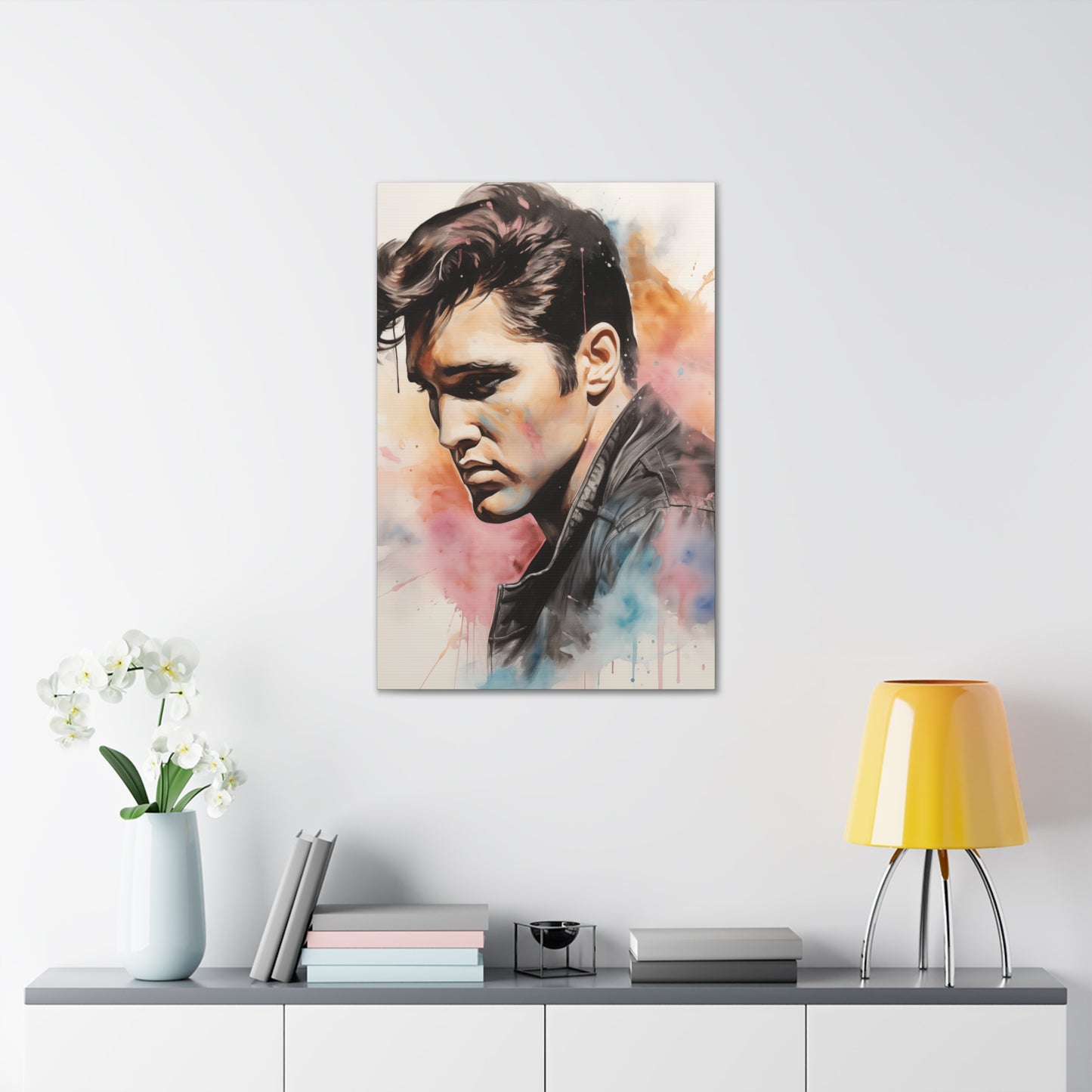 Gallery Wrapped Canvas, Celebrity Inspired, Pop Art Canvas – Elvis