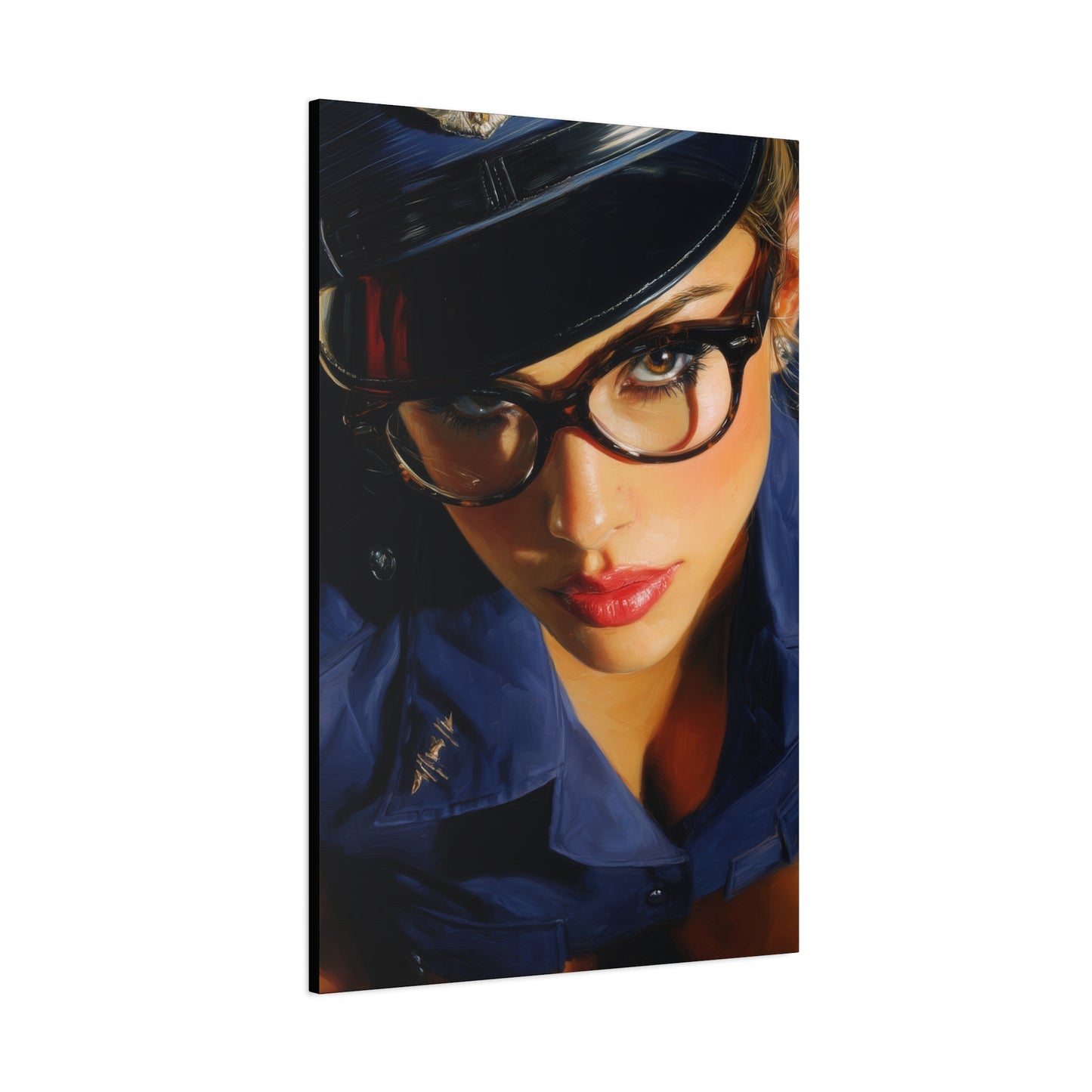 Gallery Wrapped Canvas, Liberty and Lace Art Canvas, Erotic Pinup Art Canvas – Janice