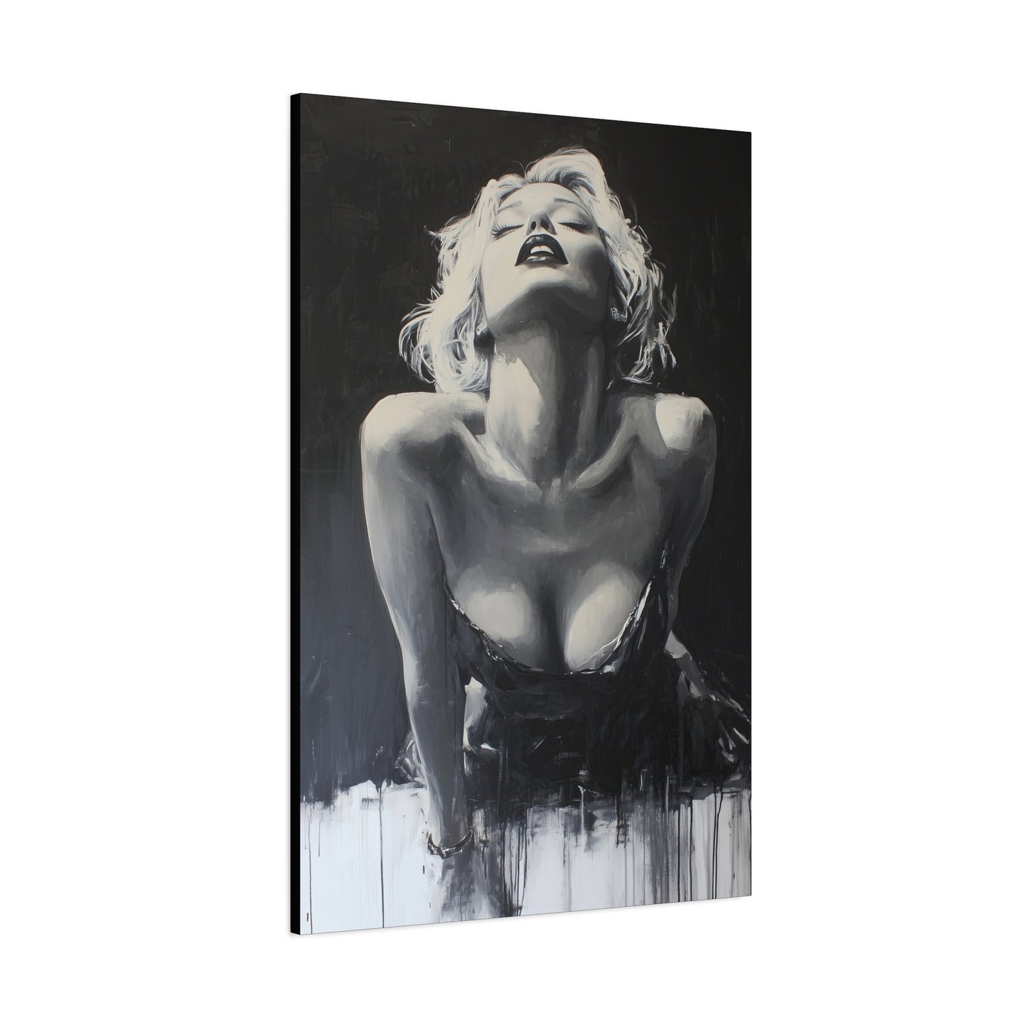 Gallery Wrapped Canvas, Guilt and Grit Adult Art Canvas, Erotic Pinup Art Canvas – Lucia