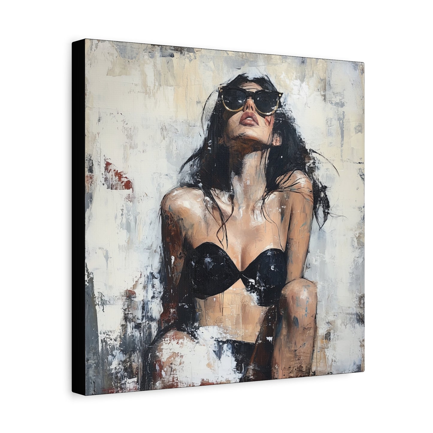 Gallery Wrapped Canvas, Sinners and Saints Art Canvas, Erotic Pinup Art Canvas – Stevie