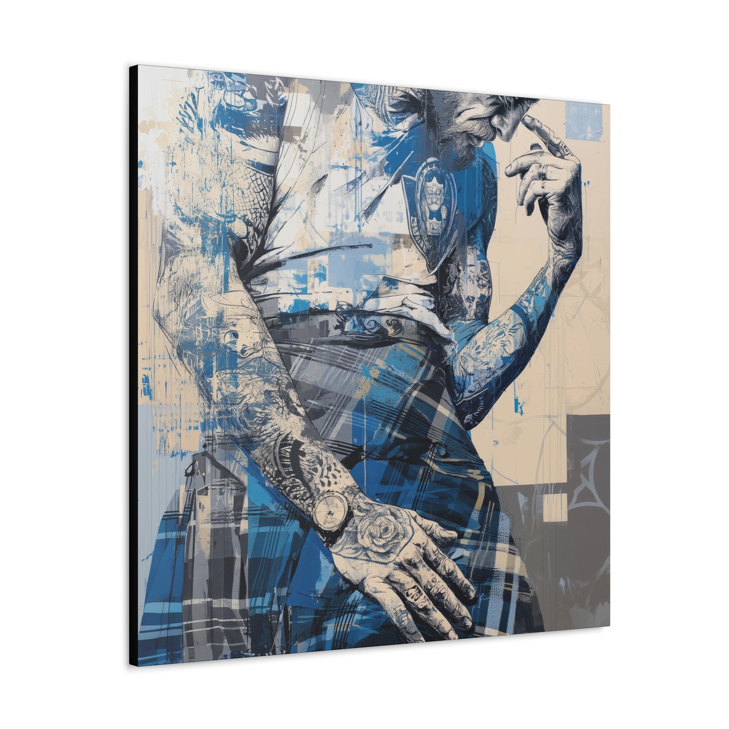 Gallery Wrapped Canvas, Kilts and Carnage Art Canvas, Erotic Pinup Art Canvas – Connor