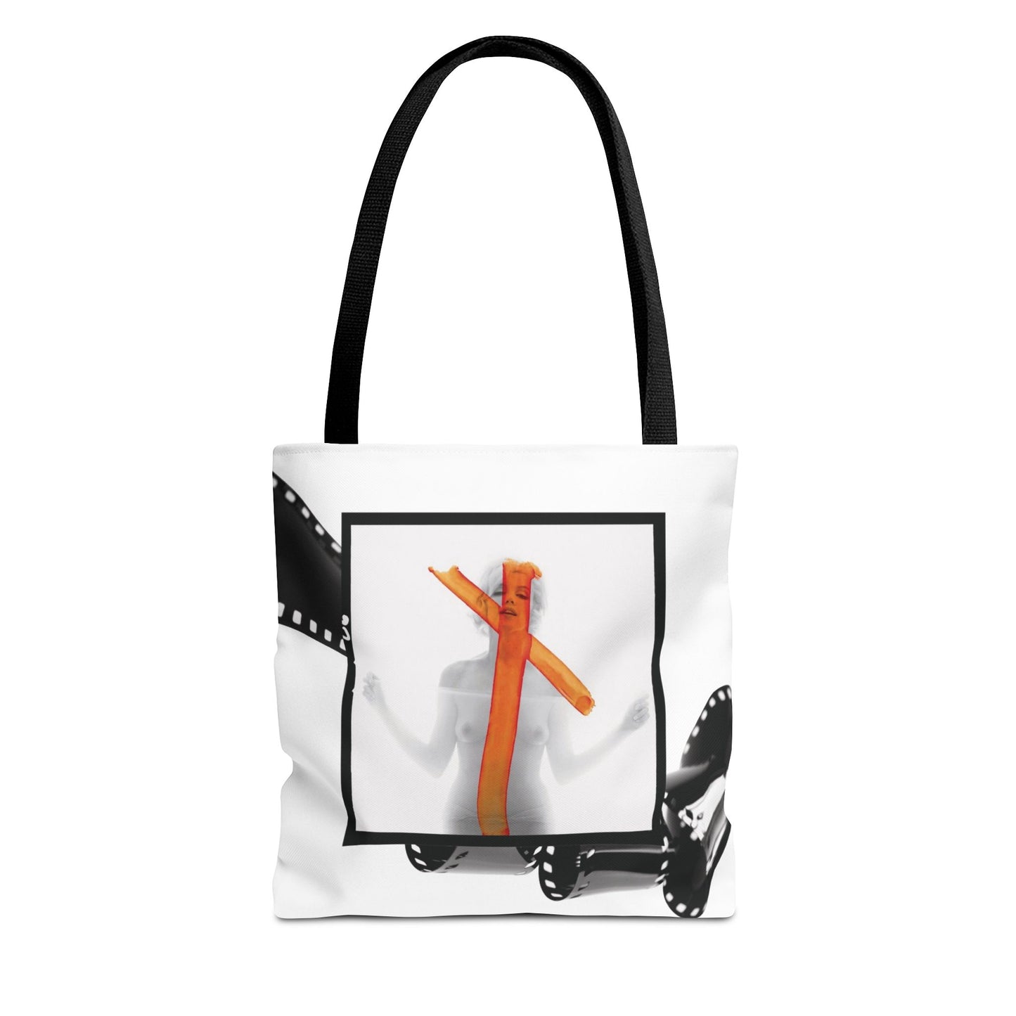 Celebrity Tote Bag, Utility Tote - Marilyn Monroe Autograph Tote - Burned Negative