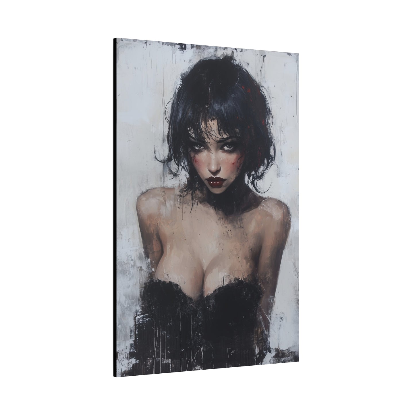 Gallery Wrapped Canvas, Sinners and Saints Art Canvas, Erotic Pinup Art Canvas – Lorna