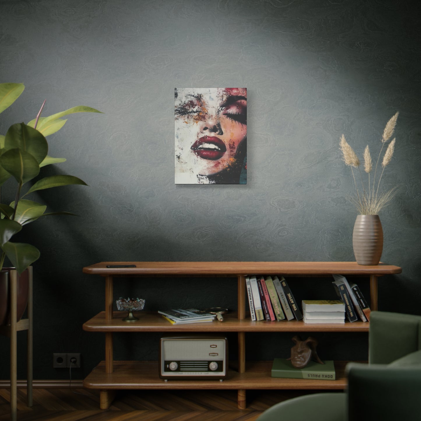 Gallery Wrapped Canvas, Guilt and Grit Adult Art Canvas, Erotic Pinup Art Canvas – Simone