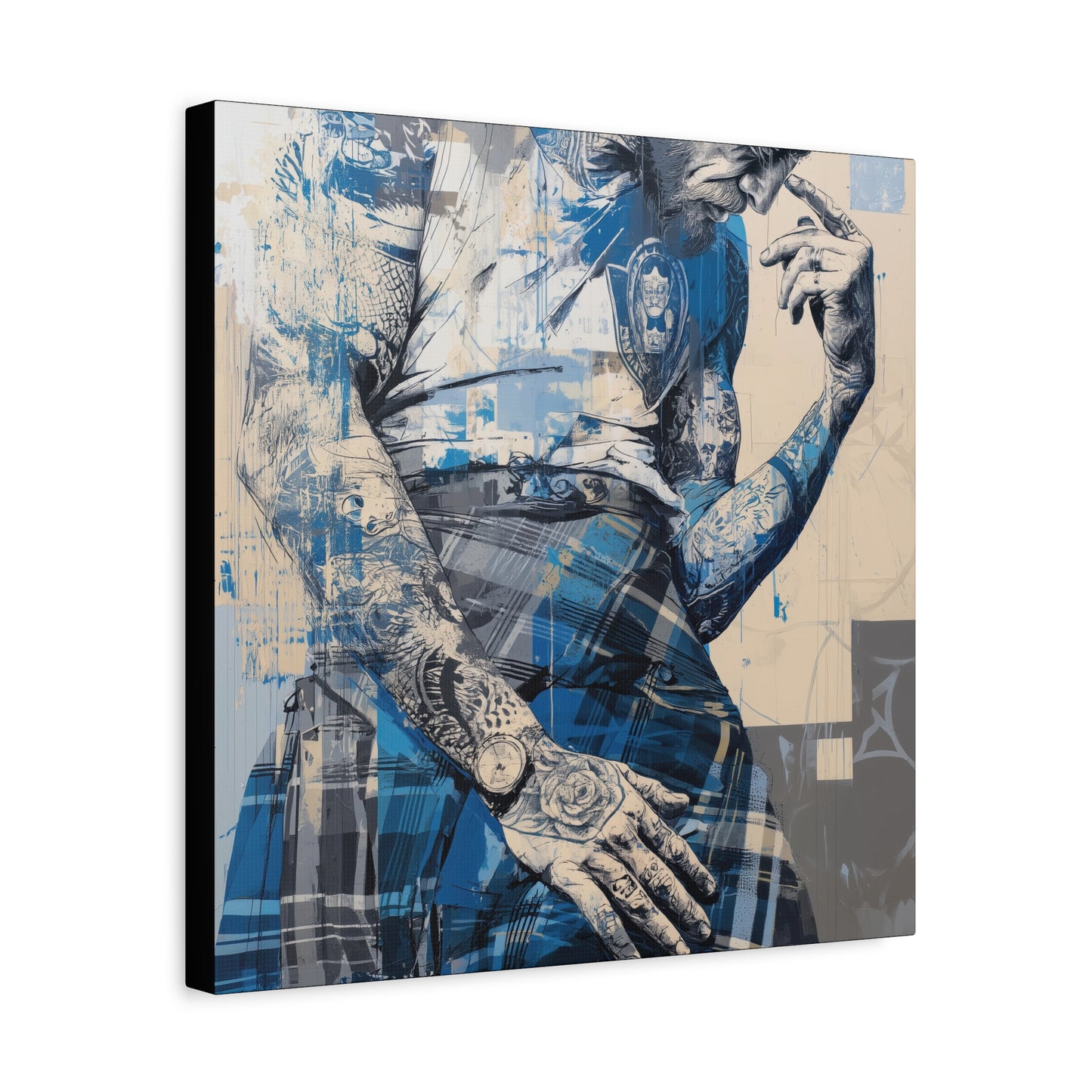 Gallery Wrapped Canvas, Kilts and Carnage Art Canvas, Erotic Pinup Art Canvas – Connor