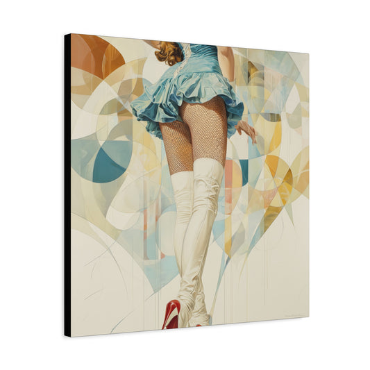 Gallery Wrapped Canvas, Tongue and Cheek Art Canvas, Naughty Girl Art Canvas –  Sandy