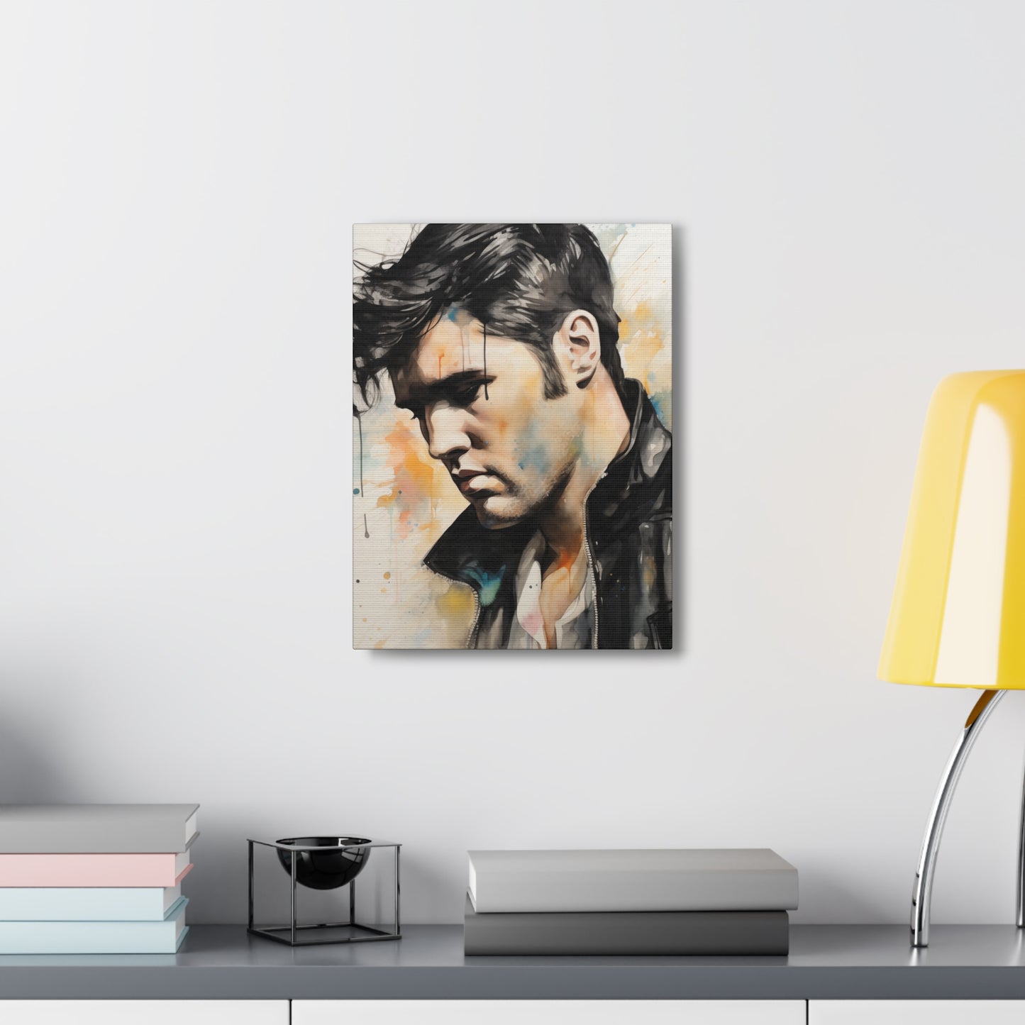 Gallery Wrapped Canvas, Celebrity Inspired, Pop Art Canvas – Elvis Also