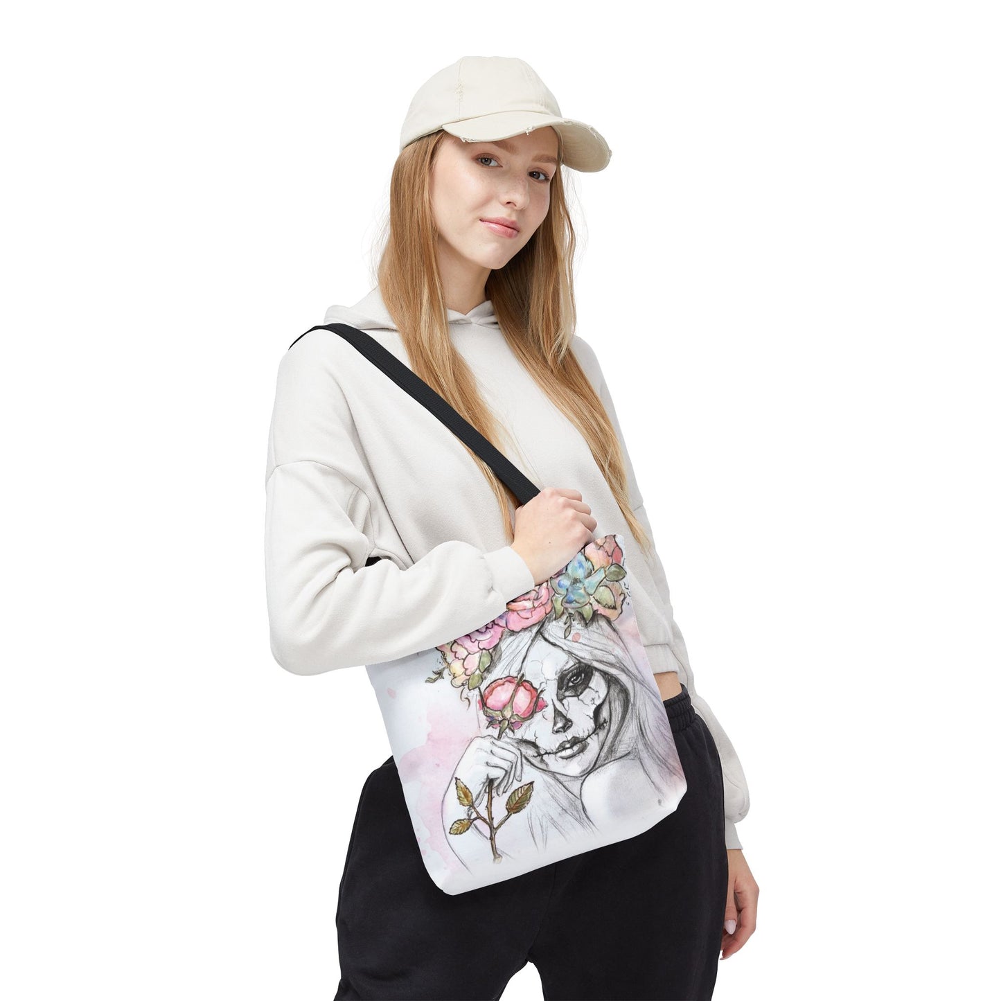 Calavera Catrina Tote Bag, Utility Tote - Dia de los Muertos Tote - Day of the Dead