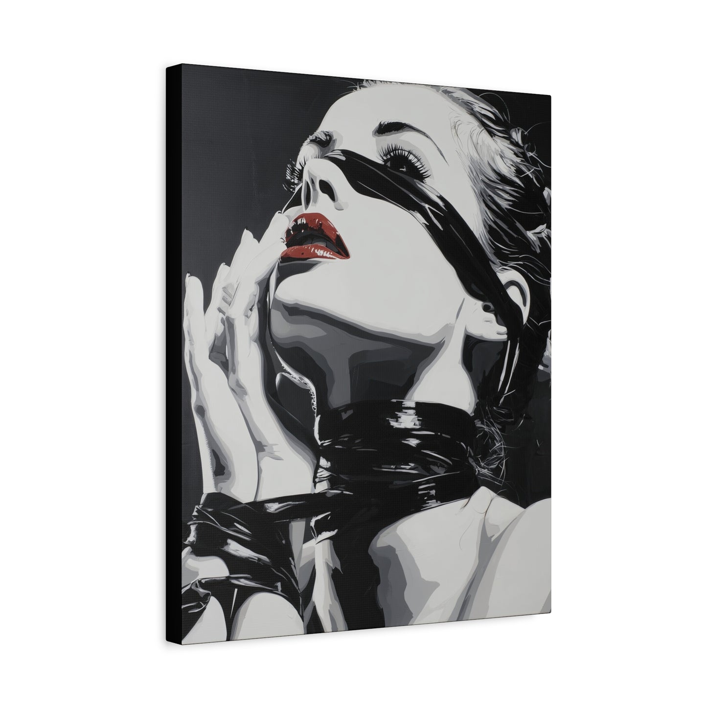 Gallery Wrapped Canvas, Ropes and Reverence Art Canvas, Erotic Shibari Art Canvas – Sable