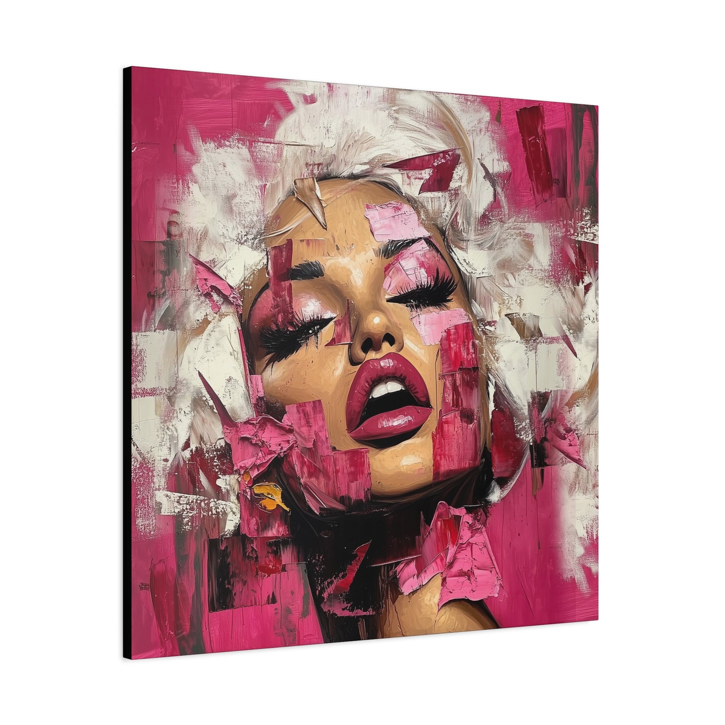 Gallery Wrapped Canvas, Guilt and Grit Adult Art Canvas, Erotic Pinup Art Canvas – Zora