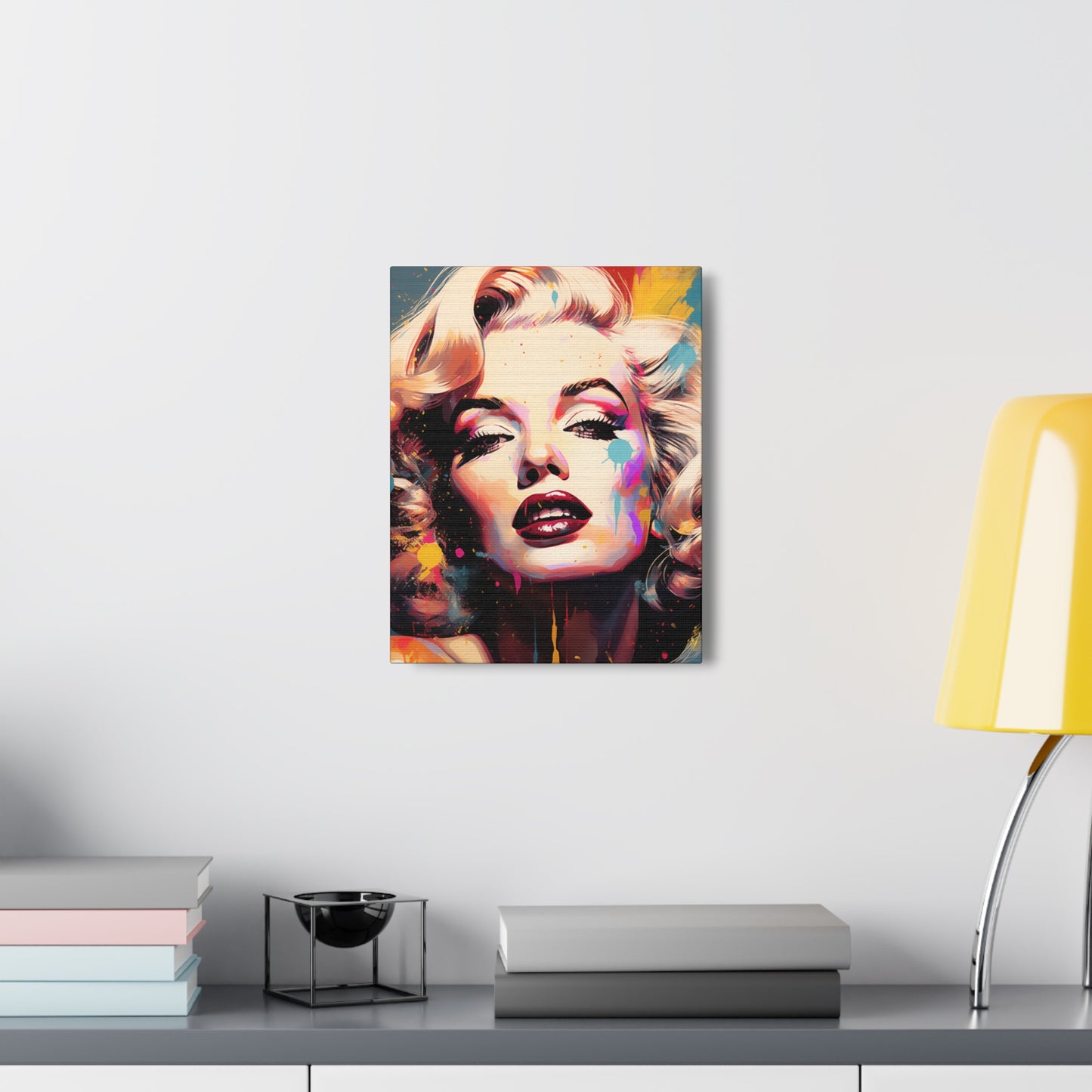 Canvas Wall Art, Gallery Wrapped Pop Art, Celebrity Wall Art – Marilyn Monroe - Abstract