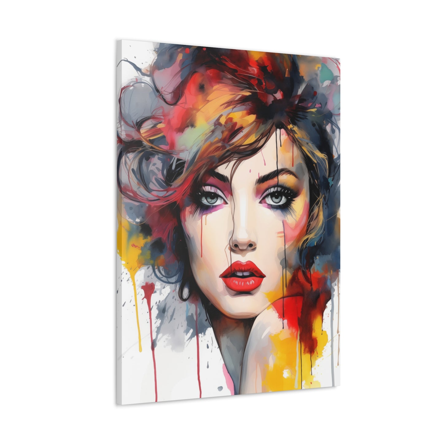 Canvas Wall Art, Gallery Wrapped Pop Art, Femme Doll Wall Art – Alessia