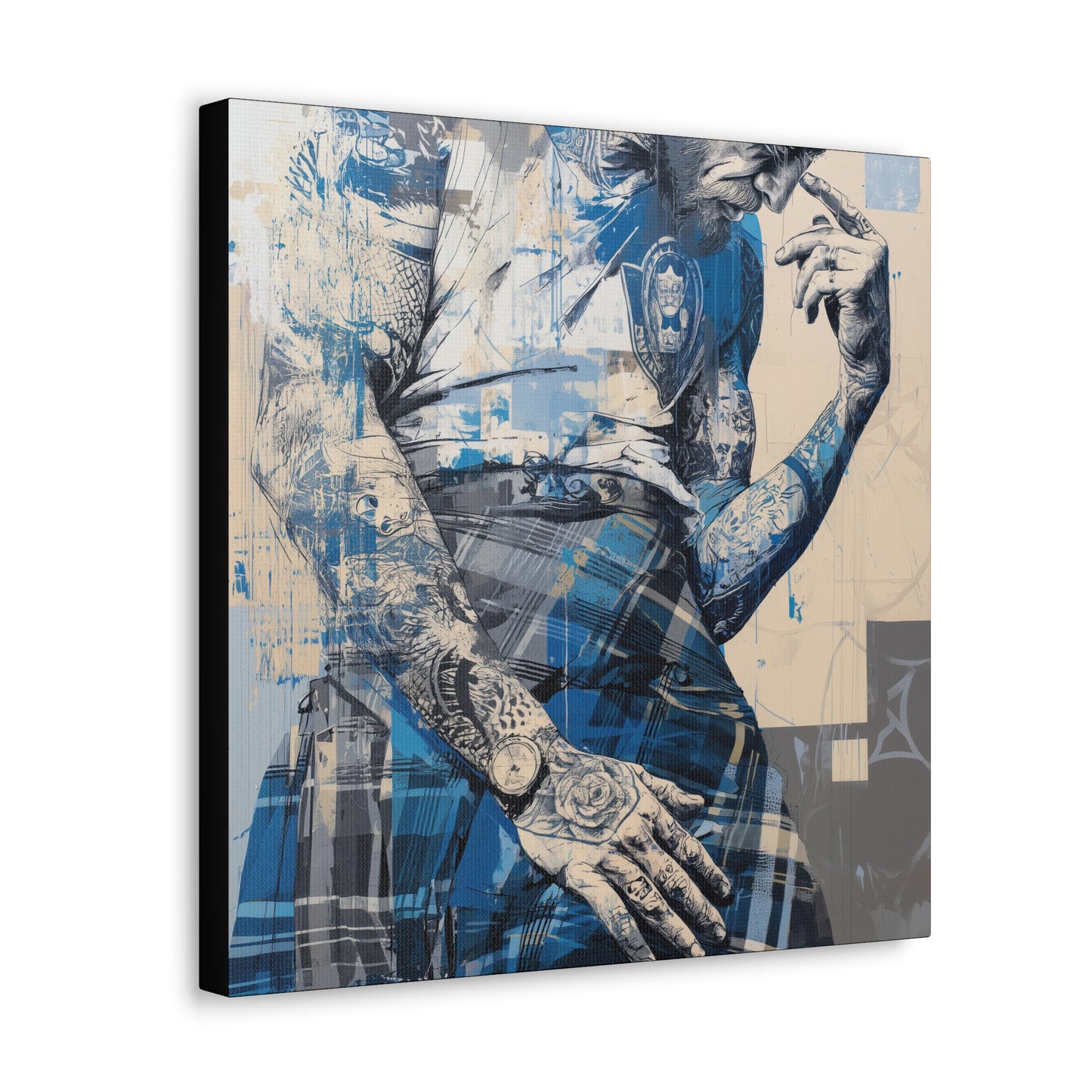 Gallery Wrapped Canvas, Kilts and Carnage Art Canvas, Erotic Pinup Art Canvas – Connor