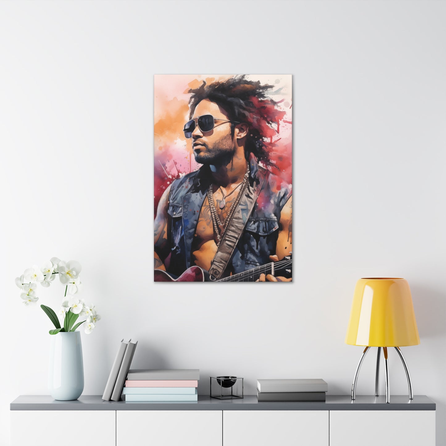 Gallery Wrapped Canvas, Celebrity Inspired, Pop Art Canvas – Lenny