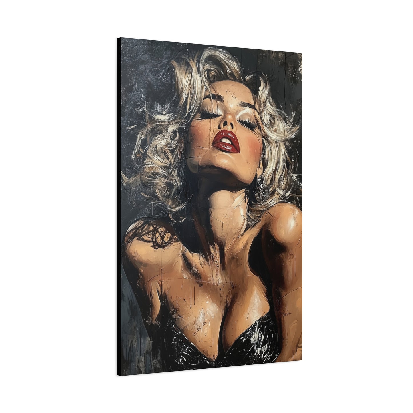 Gallery Wrapped Canvas, Guilt and Grit Adult Art Canvas, Erotic Pinup Art Canvas – Eloise