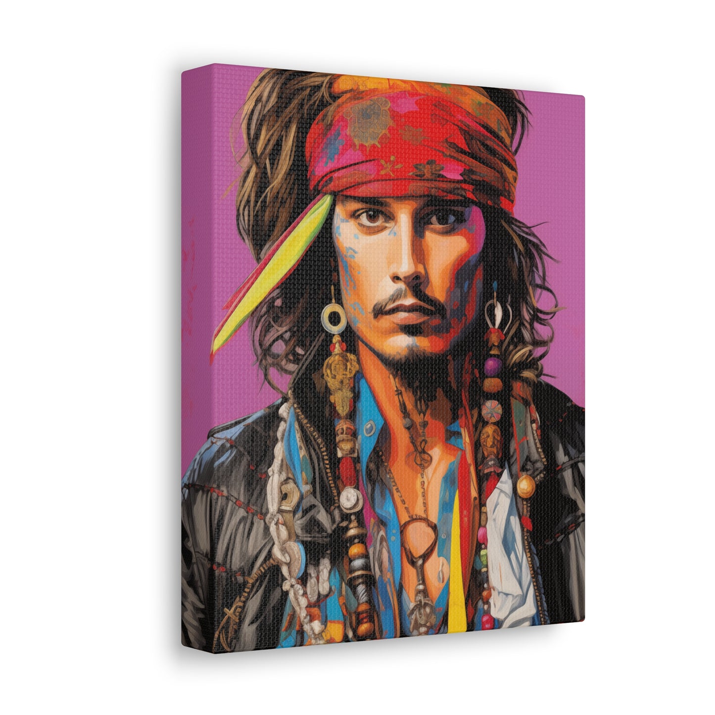 Gallery Wrapped Canvas, Celebrity Inspired, Pop Art Canvas – Johnny Also
