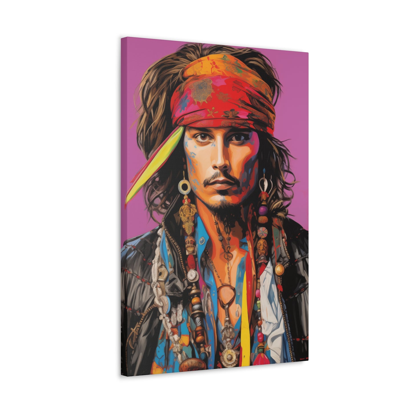 Gallery Wrapped Canvas, Celebrity Inspired, Pop Art Canvas – Johnny Also