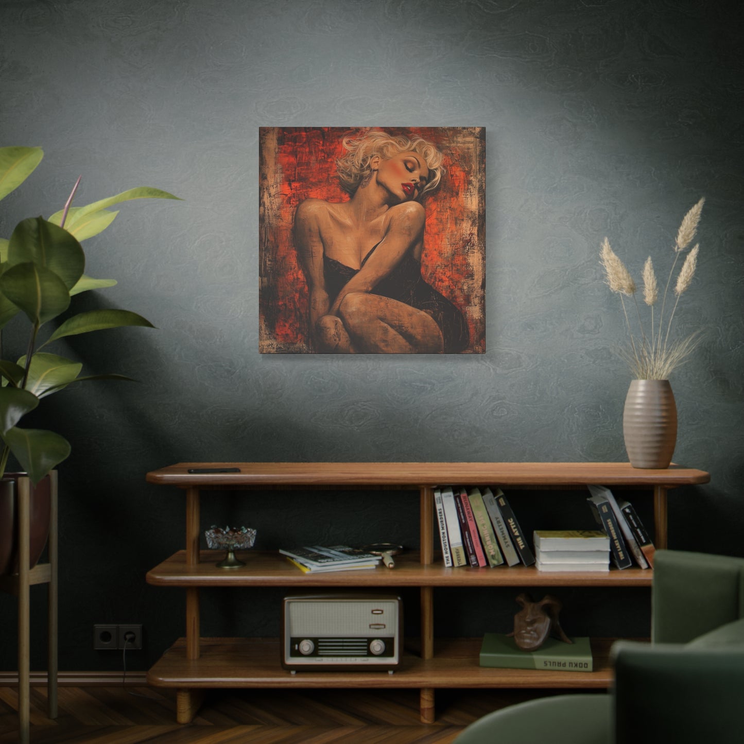 Gallery Wrapped Canvas, Guilt and Grit Adult Art Canvas, Erotic Pinup Art Canvas – Aurora