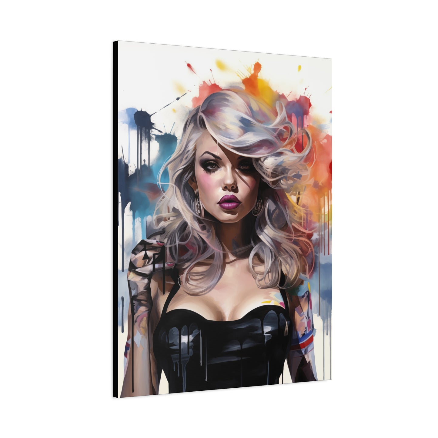 Canvas Wall Art, Gallery Wrapped Pop Art, Femme Doll Wall Art – Zephyr