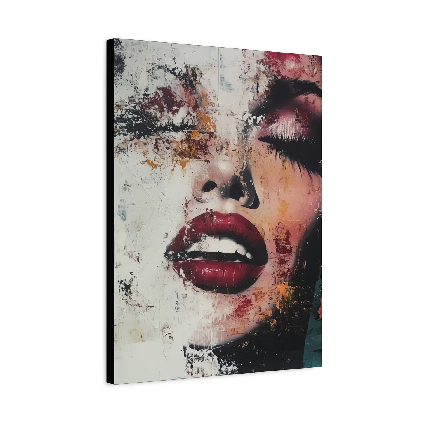 Gallery Wrapped Canvas, Guilt and Grit Adult Art Canvas, Erotic Pinup Art Canvas – Simone