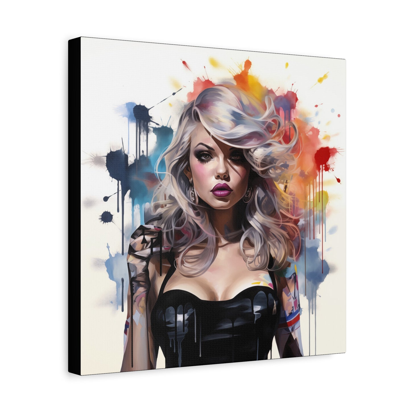 Canvas Wall Art, Gallery Wrapped Pop Art, Femme Doll Wall Art – Zephyr