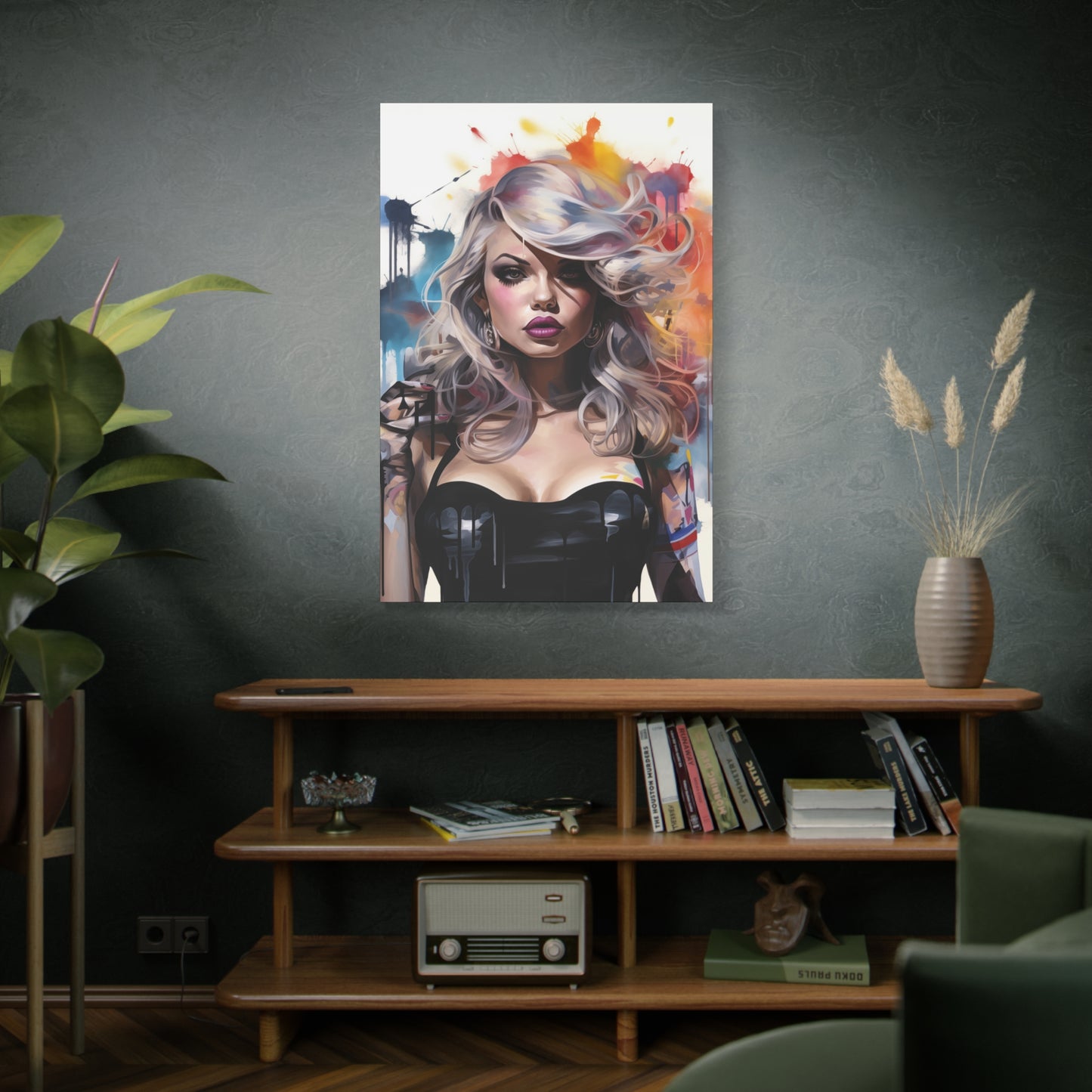 Canvas Wall Art, Gallery Wrapped Pop Art, Femme Doll Wall Art – Zephyr