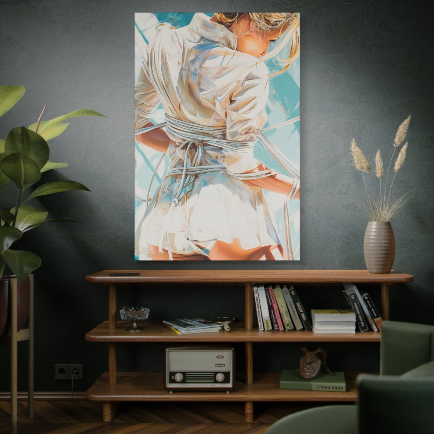 Gallery Wrapped Canvas, Ropes and Reverence Art Canvas, Erotic Shibari Art Canvas – Hannah's Sister