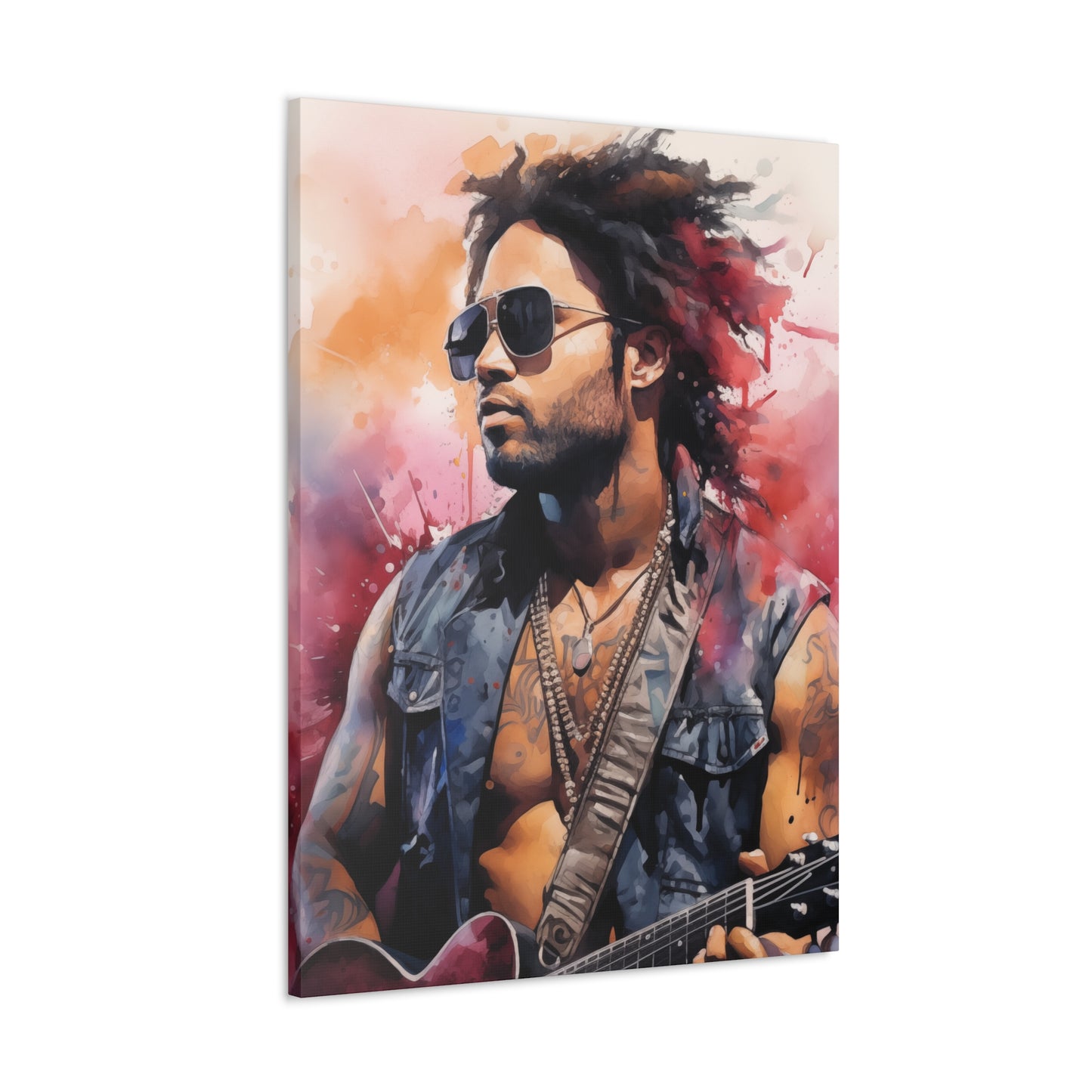 Gallery Wrapped Canvas, Celebrity Inspired, Pop Art Canvas – Lenny