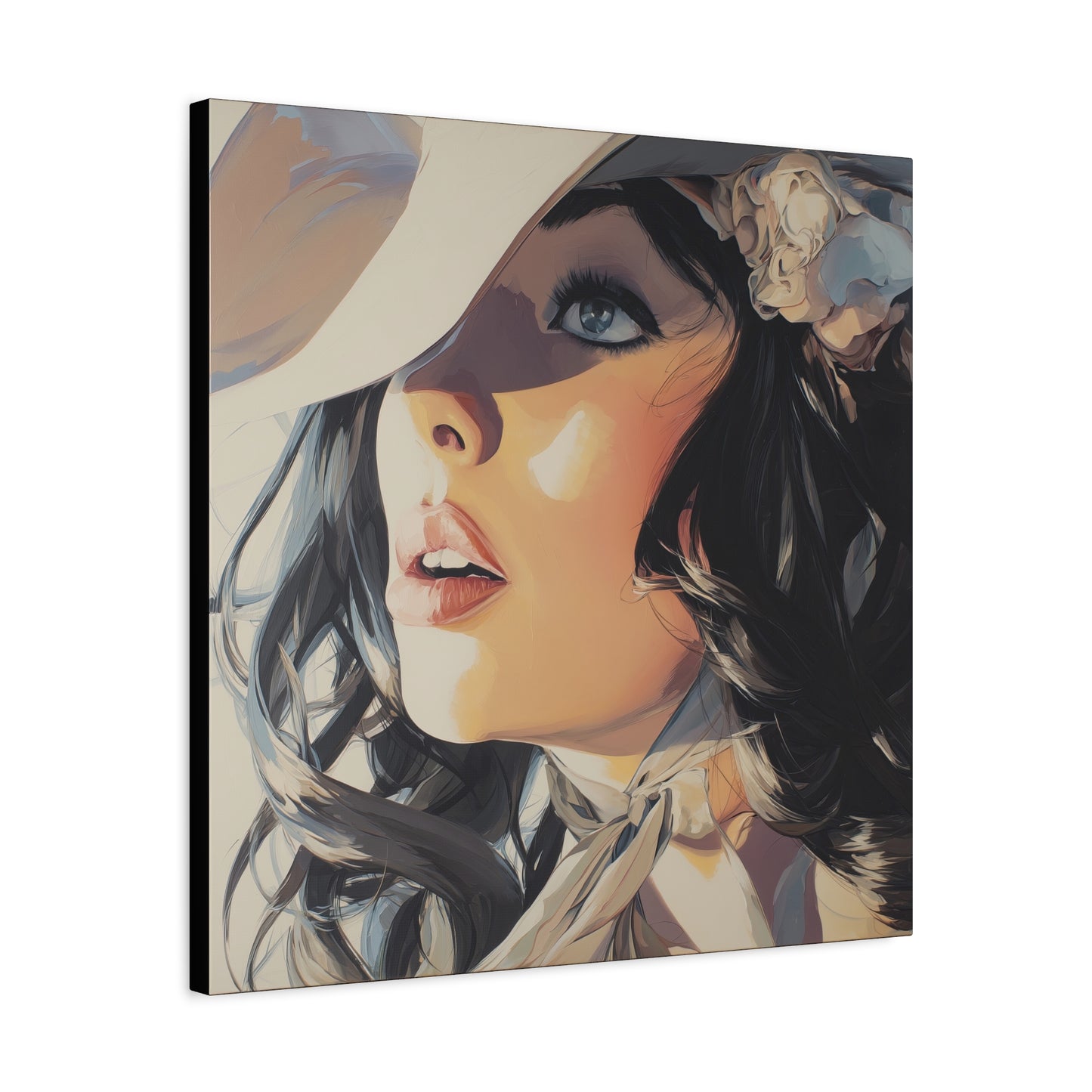 Gallery Wrapped Canvas, Wranglers and Wreckage Art Canvas, Erotic Pinup Art Canvas – Clementine