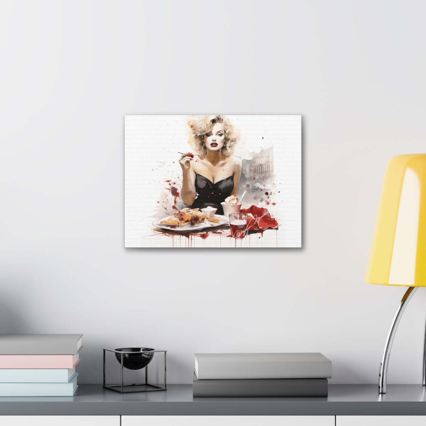 Canvas Wall Art, Gallery Wrapped Pop Art, Celebrity Wall Art – Marilyn Monroe - Cafe