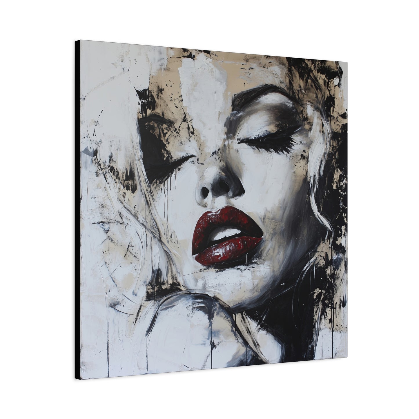 Gallery Wrapped Canvas, Guilt and Grit Adult Art Canvas, Erotic Pinup Art Canvas – Talia