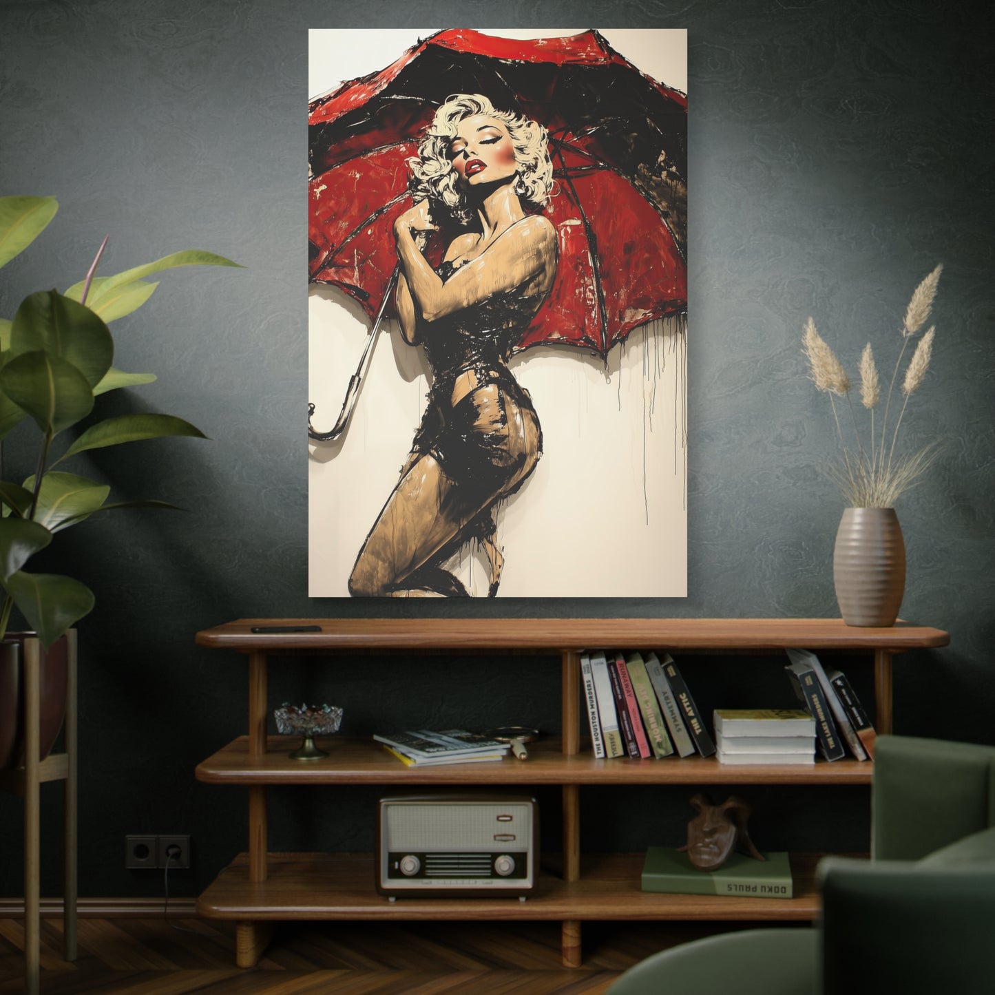 Gallery Wrapped Canvas, Guilt and Grit Adult Art Canvas, Erotic Pinup Art Canvas – Vesper