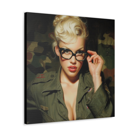 Gallery Wrapped Canvas, Liberty and Lace Art Canvas, Erotic Art Canvas – Daphne