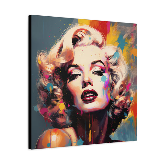 Canvas Wall Art, Gallery Wrapped Pop Art, Celebrity Wall Art – Marilyn Monroe - Abstract