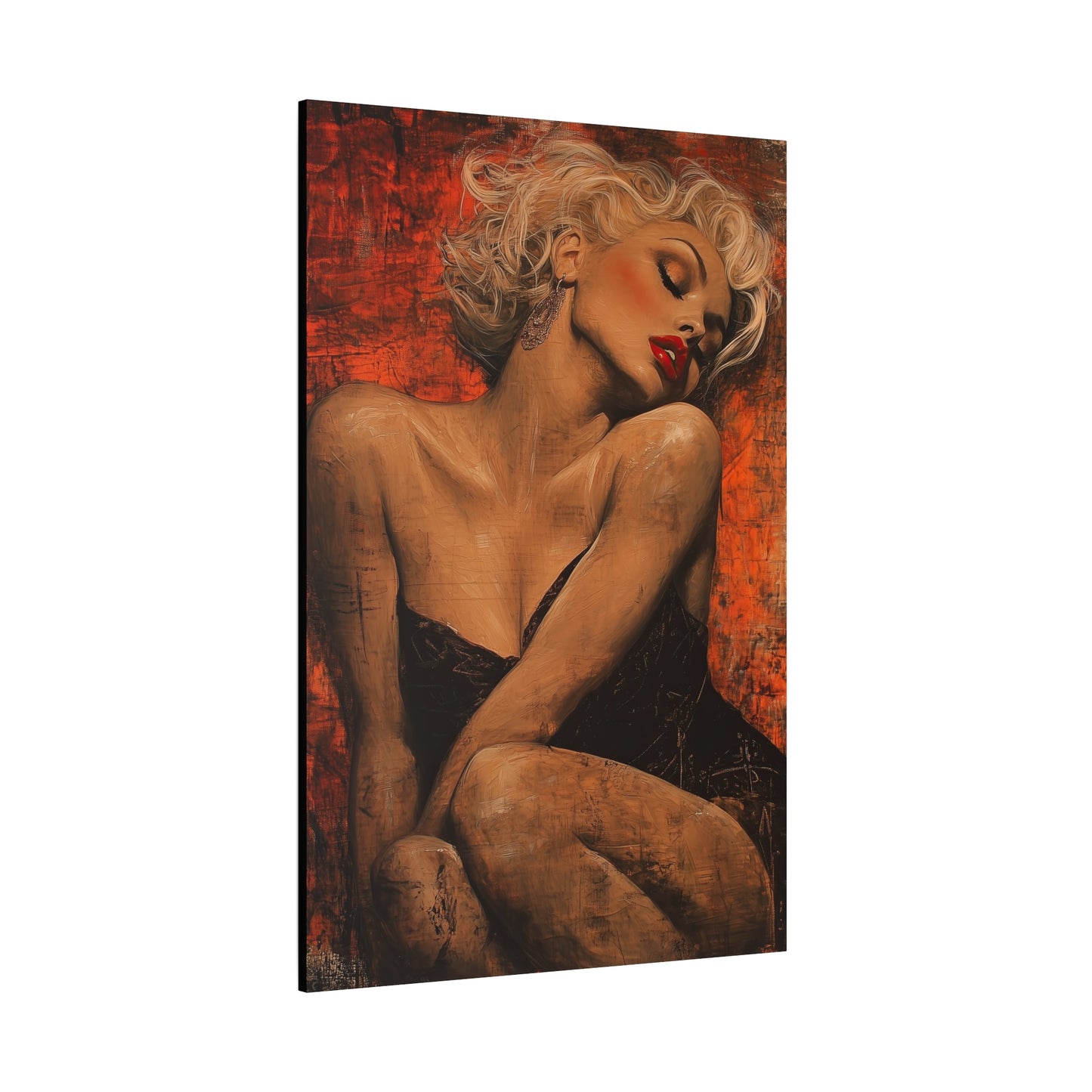 Gallery Wrapped Canvas, Guilt and Grit Adult Art Canvas, Erotic Pinup Art Canvas – Aurora