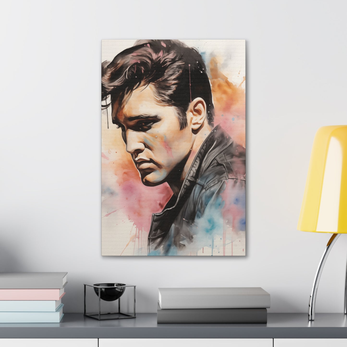 Gallery Wrapped Canvas, Celebrity Inspired, Pop Art Canvas – Elvis