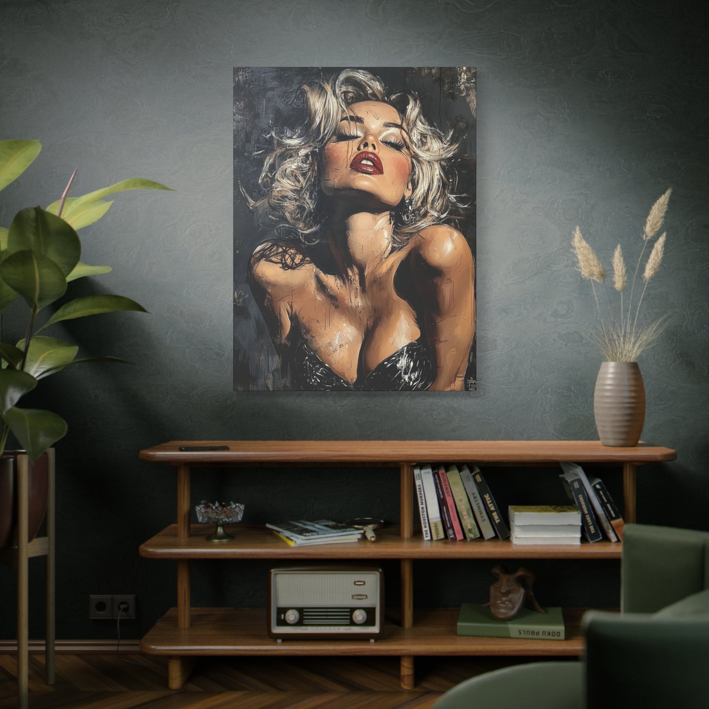 Gallery Wrapped Canvas, Guilt and Grit Adult Art Canvas, Erotic Pinup Art Canvas – Eloise
